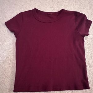 Brandy Melville Deep Red Tee
